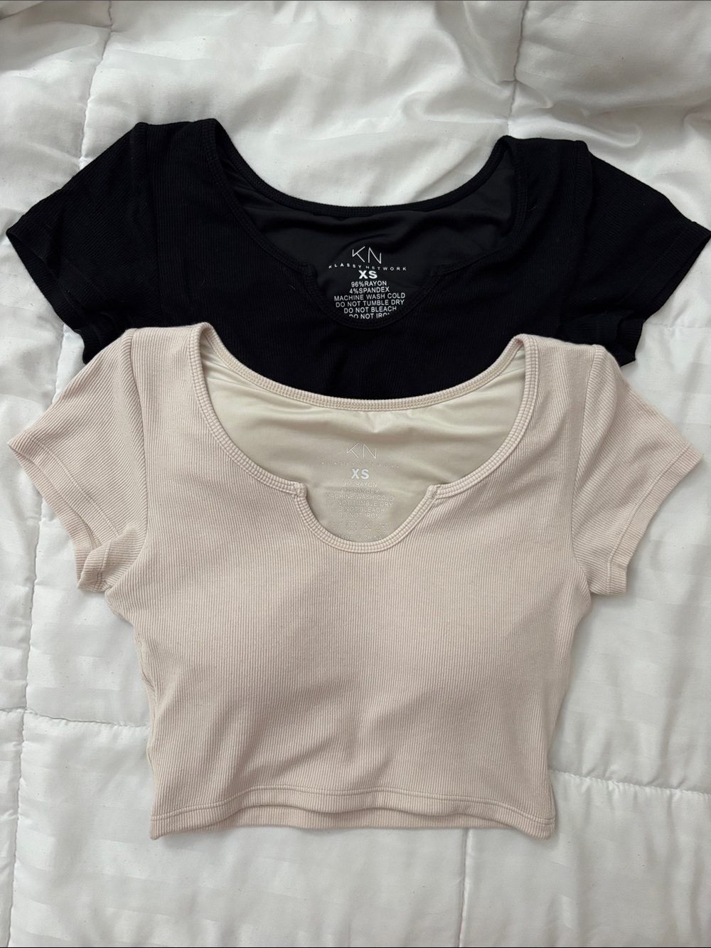 Klassy Network Crop Top Set (XS)